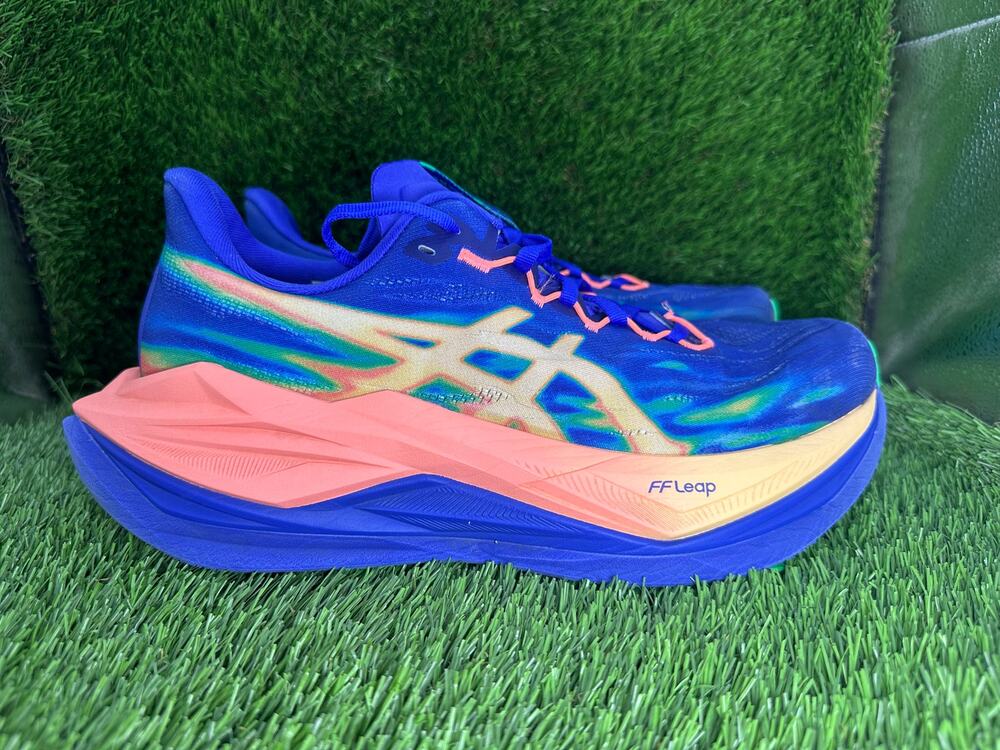 Asics Superblast 3 1013A177 Athletic Sneaker Mens 8.5 Blue Woven Sports Training